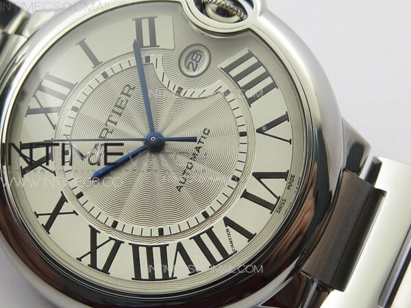 Ballon Bleu 42mm SS K3F 1:1 Best Edition White Texture Dial on SS Bracelet A2824 - Image 5
