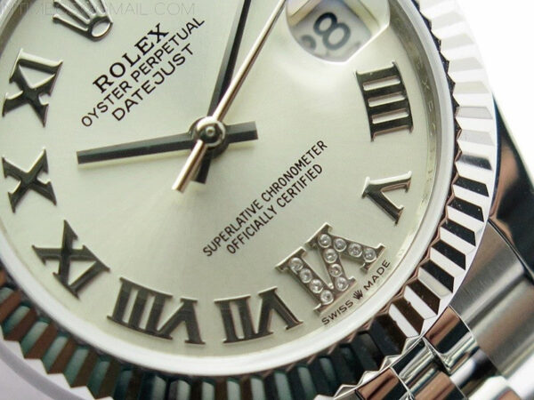Datejust 31mm 278271 SS BP Best Edition Silver Roman Markers @6 Crystal Dial on Jubilee Bracelet - Image 4