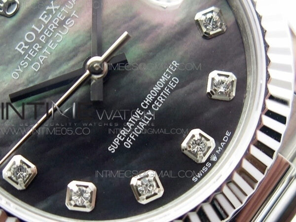 Datejust 31mm 278275 SS BP Best Edition Gray MOP Crystals Markers Dial on SS President Bracelet - Image 5