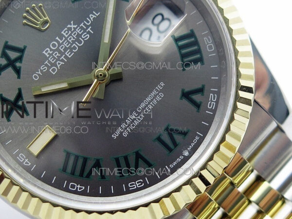 DateJust 36 SS/YG 126233 JDF 1:1 Best Edition Gray Dial on Jubilee Bracelet - Image 5
