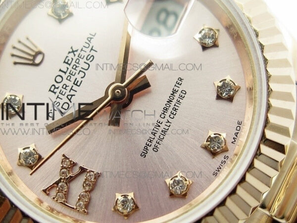 DateJust 28mm RG Bezel BP Best Edition RG Dial on RG Bracelet ETA2671 - Image 5