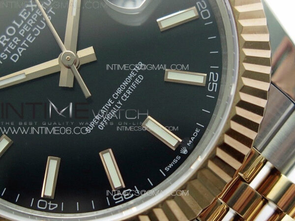DateJust 41 126331 904L SS/RG GMF 1:1 Best Edition Black Dial On Jubilee Bracelet VR3235 - Image 5