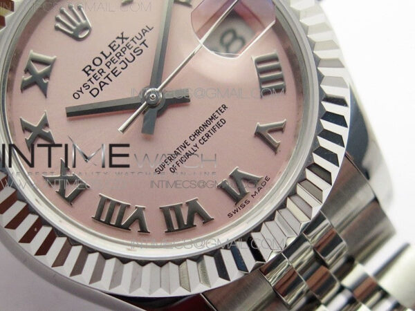 Datejust 28mm 279174 SS BP Best Edition Pink Roman Markers Dial on SS Jubilee Bracelet ETA2671 - Image 5