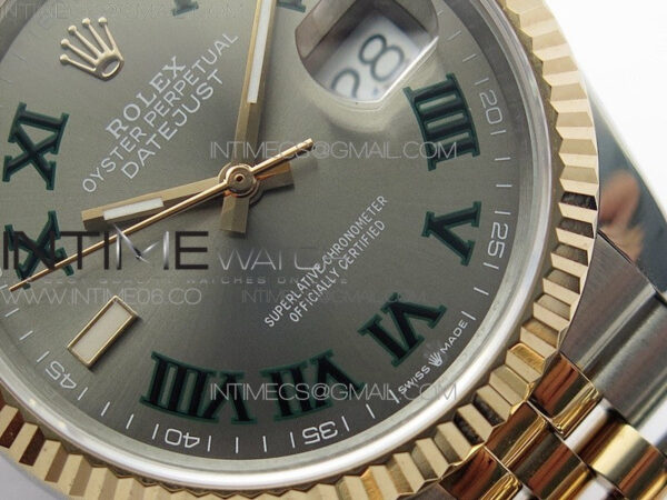 DateJust 36 SS/RG 126231 BP 1:1 Best Edition Gray Dial on Jubilee Bracelet - Image 5