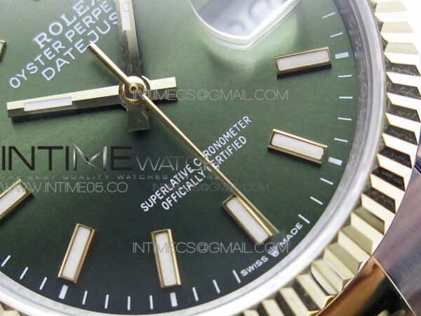 Datejust 36mm 116231 SS/YG BP 1:1 Best Edition Green Dial Stick Markers On SS/YG Oyster Bracelet A2824 - Image 5