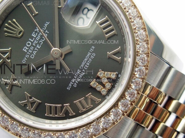 Datejust 28mm 279179 SS/RG APSF Best Edition Gray Dial Roman Markers on SS/RG Jubilee Bracelet NH05 - Image 5