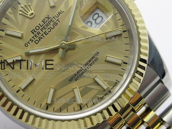 DateJust 36 SS/YG 126233 JDF 1:1 Best Edition New YG Dial on Jubilee Bracelet - Image 4