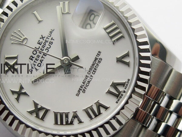 DateJust 31mm 178271 SS APSF Best Edition White Dial Roman Markers on Jubilee Bracelet A2824 - Image 5