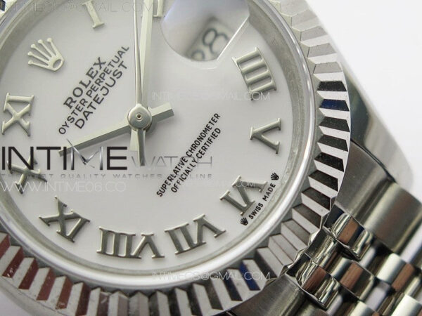 Datejust 28mm 279179 SS APSF Best Edition White Dial Roman Markers on SS Jubilee Bracelet NH05 - Image 6