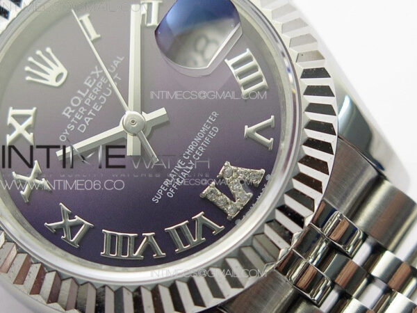 Datejust 28mm 279179 SS APSF Best Edition Blue Dial Roman Markers on SS Jubilee Bracelet NH05 - Image 5