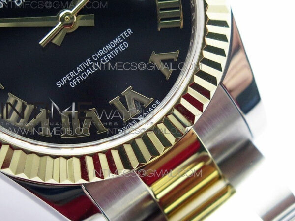 Datejust 31mm 278273 SS/YG BP Best Edition Black Roman Markers Dial on SS/YG Oyster Bracelet - Image 6