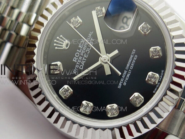 Datejust 28mm 279174 SS BP Best Edition Black Crystal Markers Dial on SS Jubilee Bracelet ETA2671 - Image 6