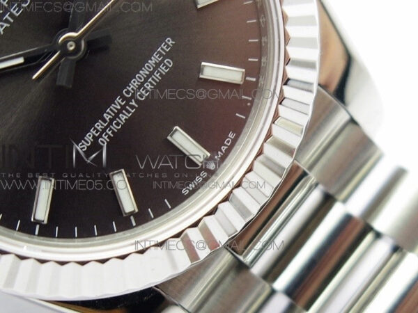 Datejust 31mm 278275 SS BP Best Edition Gray Stick Markers Dial on SS President Bracelet - Image 6