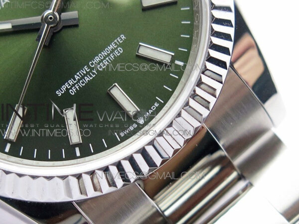 Datejust 36mm 116231 SS BP 1:1 Best Edition Green Dial Stick Markers On SS Oyster Bracelet A2824 - Image 5