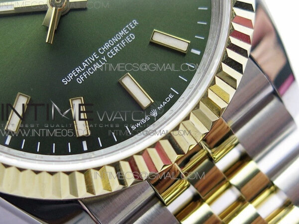 Datejust 36mm 116231 SS/YG BP 1:1 Best Edition Green Dial Stick Markers On SS/YG Jubilee Bracelet A2824 - Image 6
