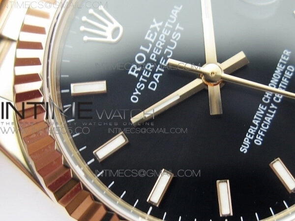 Datejust 31mm 278275 RG BP Best Edition Black Sticks Markers Dial on RG President Bracelet - Image 5