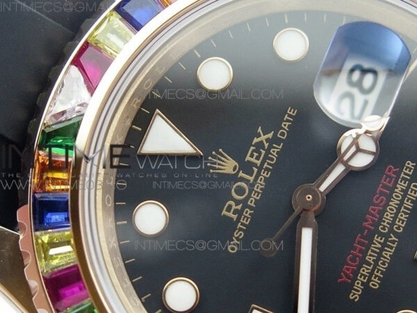Yacht-Master 40 116695SATS GMF 1:1 Best Edition 904L Case on Black Rubber Strap - Image 6
