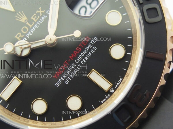 Yacht-Master 126655 RG VSF 1:1 Best Edition Black Ceramic Bezel on Oysterflex Rubber Strap VS3235 - Image 5