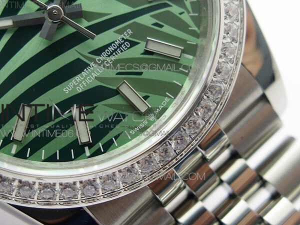 DateJust 36 SS 126284 BP 1:1 Best Edition New Green Dial on Jubilee Bracelet - Image 6
