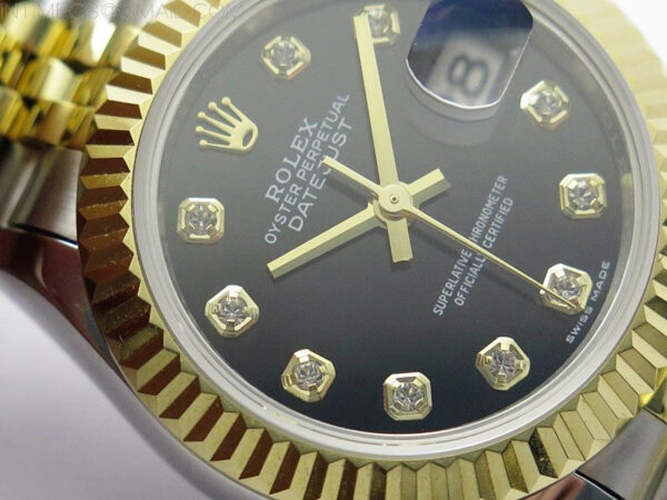Datejust 28mm 279173 SS/YG BP Best Edition Black Crystals Markers Dial on SS/YG Jubilee Bracelet ETA2671 - Image 6