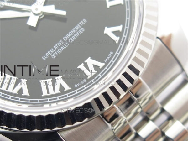 DateJust 36 SS 116234 ARF 1:1 Best Edition 904L Steel Black Dial Roman Markers on Jubilee Bracelet SH3135 V3 - Image 6