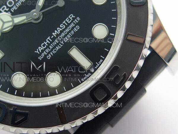 Yacht-Master 42mm 226659 3EF 1:1 Best Edition 3D Black Ceramic Bezel on Black Rubber Strap VS3235 - Image 6