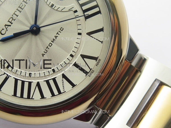Ballon Bleu 42mm SS/RG K3F 1:1 Best Edition White Texture Dial on SS Bracelet A2824 - Image 6