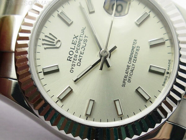 Datejust 31mm 278273 SS BP Best Edition Silver Stick Markers Dial on Oyster Bracelet - Image 5