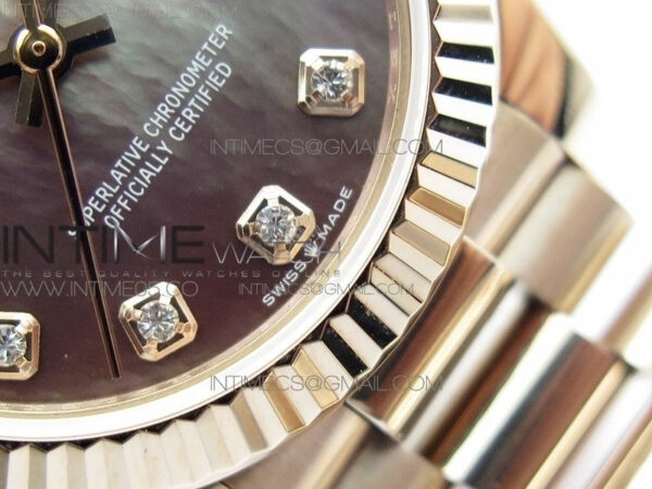 Datejust 31mm 278275 RG BP Best Edition MOP Gray Crystal Markers Dial on RG President Bracelet - Image 5