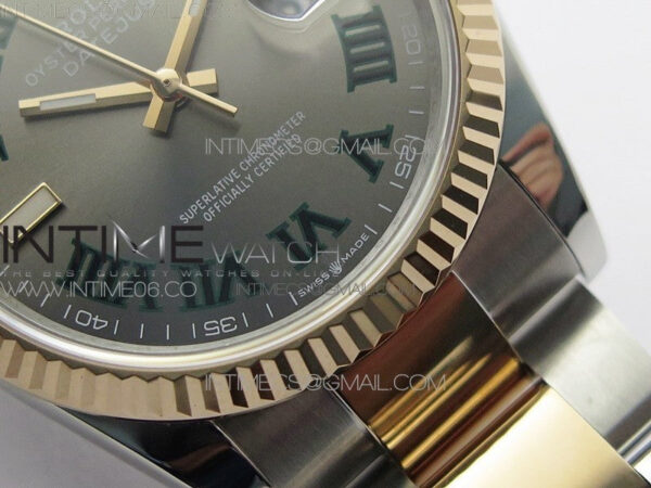 DateJust 36 SS/RG 126231 BP 1:1 Best Edition Gray Dial on Oyster Bracelet - Image 6