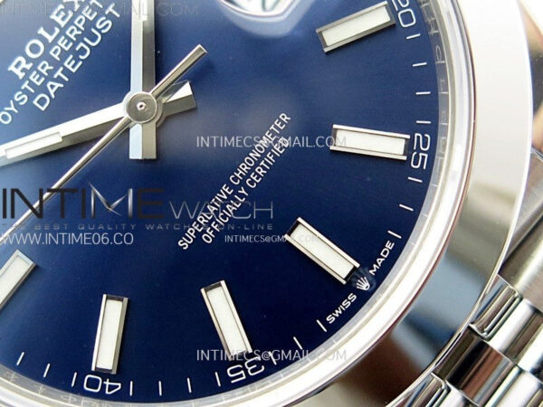 DateJust 41 126300 904L SS VSF 1:1 Best Edition Blue Dial on Jubilee Bracelet VS3235 - Image 6