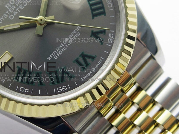 DateJust 36 SS/YG 126233 JDF 1:1 Best Edition Gray Dial on Jubilee Bracelet - Image 6