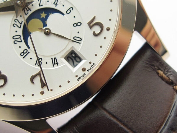 Annual Calendar Complications 5396 RG GRF Best Edition White dial Numbers Markers Blue Markers on Brown leather strap A324 - Image 6