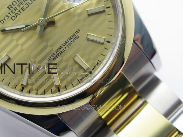 DateJust 36 SS/YG 126203 JDF 1:1 Best Edition New YG Dial on Oyster Bracelet - Image 6