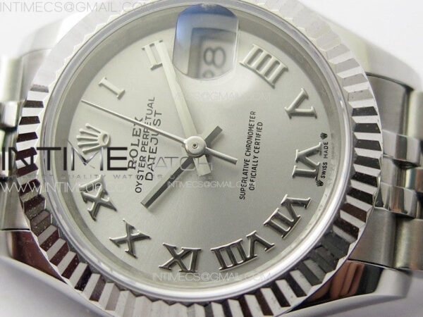 Datejust 28mm 279179 SS APSF Best Edition Silver Dial Roman Markers on SS Jubilee Bracelet NH05 - Image 6