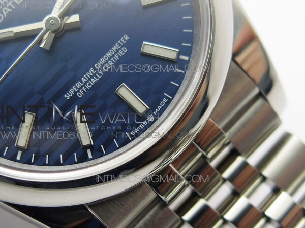 DateJust 36 SS 126200 BP 1:1 Best Edition New Blue Dial on Jubilee Bracelet - Image 6