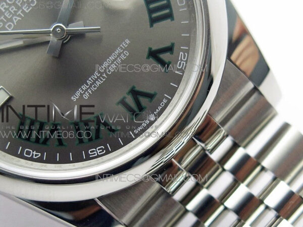 DateJust 36 SS 126200 BP 1:1 Best Edition Gray Dial on Jubilee Bracelet - Image 6