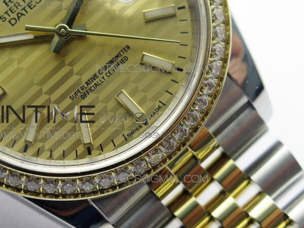 DateJust 36 SS/YG 126283 JDF 1:1 Best Edition New YG Dial on Jubilee Bracelet - Image 5