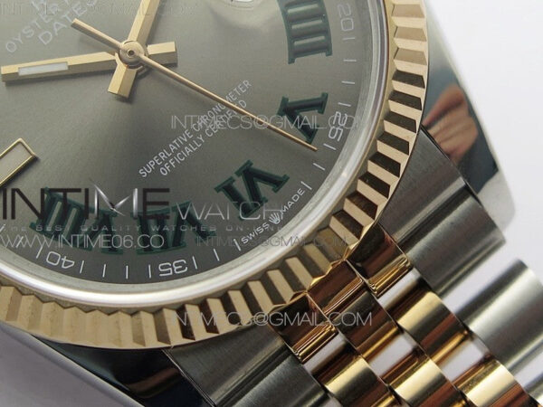 DateJust 36 SS/RG 126231 BP 1:1 Best Edition Gray Dial on Jubilee Bracelet - Image 6