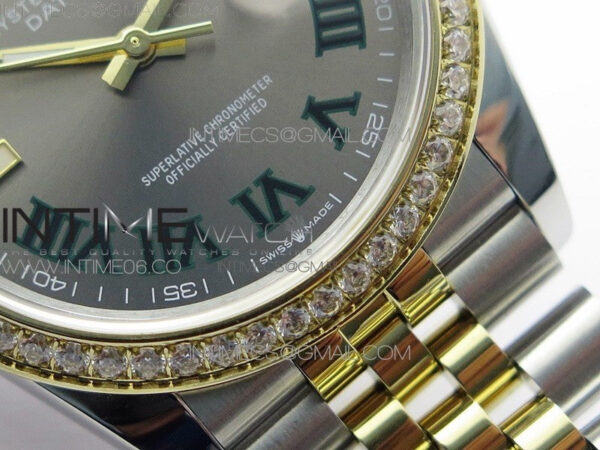 DateJust 36 SS/YG 126283 JDF 1:1 Best Edition Gray Dial on Jubilee Bracelet - Image 6