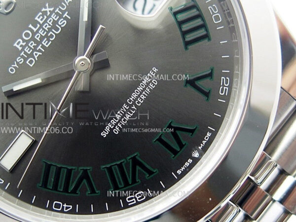 DateJust 41 126300 904L SS VSF 1:1 Best Edition Gray Dial Roman Markers on Jubilee Bracelet VS3235 - Image 6