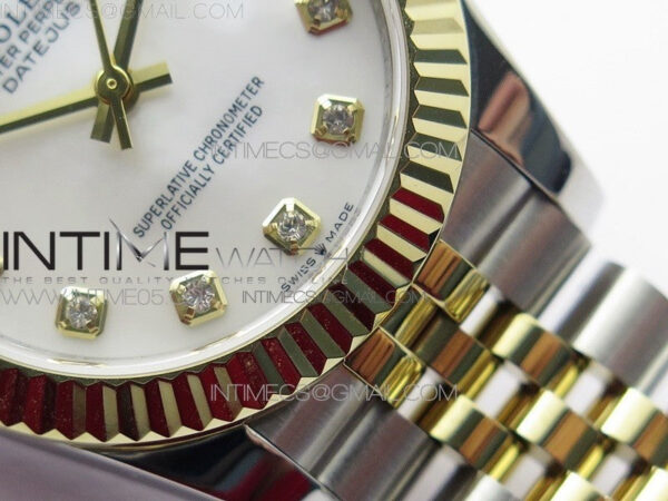 Datejust 31mm 278273 SS/YG BP Best Edition White MOP Diamond Markers Dial on SS/YG Jubilee Bracelet - Image 6