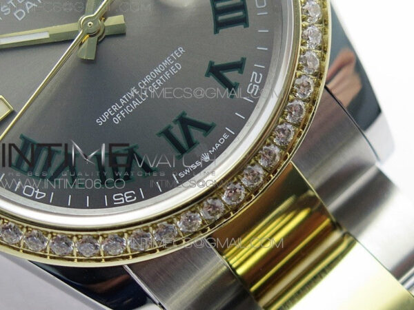 DateJust 36 SS/YG 126283 JDF 1:1 Best Edition Gray Dial on Oyster Bracelet - Image 7