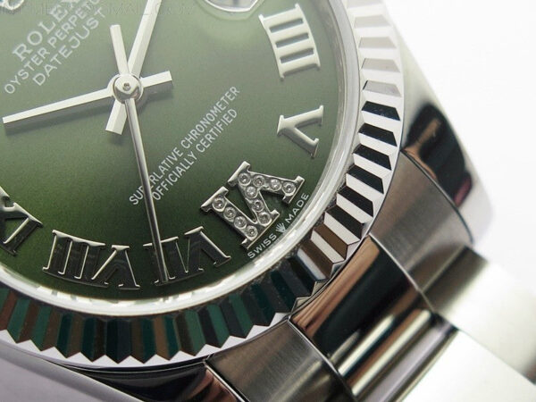 Datejust 31mm 278273 SS BP Best Edition Green Roman Markers Dial on Oyster Bracelet - Image 6