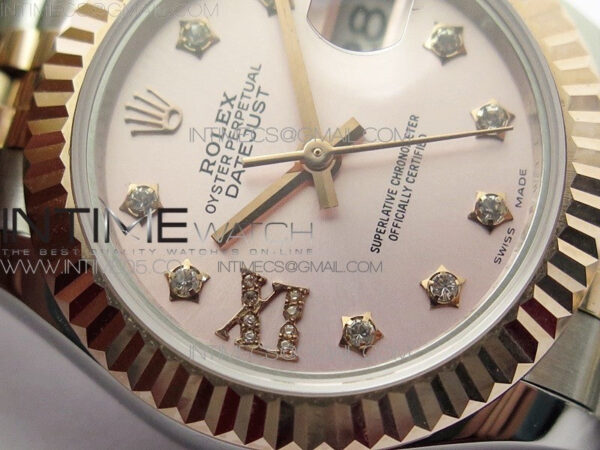 Datejust 28mm 279173 SS/RG BP Best Edition Silver Stars Crystal Markers Dial on SS/RG Jubilee Bracelet ETA2671 - Image 7