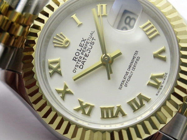 Datejust 28mm 279173 SS/YG BP Best Edition White Roman Markers Dial on SS/YG Jubilee Bracelet ETA2671 - Image 6