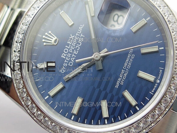 DateJust 36 SS 126234 BP 1:1 Best Edition New Blue Dial on Oyster Bracelet - Image 7