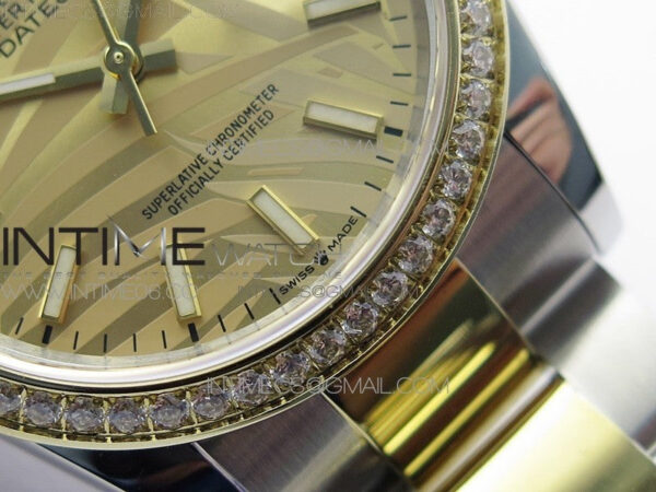 DateJust 36 SS/YG 126283 JDF 1:1 Best Edition New YG Dial Style 2 on Oyster Bracelet - Image 6
