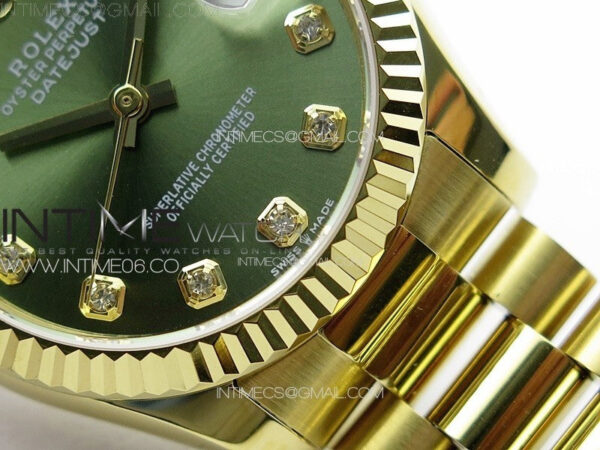 DateJust 31mm 178271 YG APSF Best Edition Gray Dial Crystal Markers on President Bracelet A2824 - Image 6