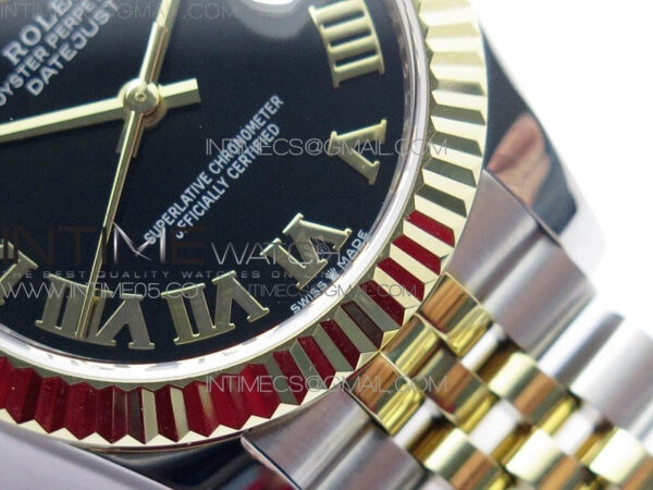 Datejust 31mm 278273 SS/YG BP Best Edition Black Roman Markers Dial on SS/YG Jubilee Bracelet - Image 6
